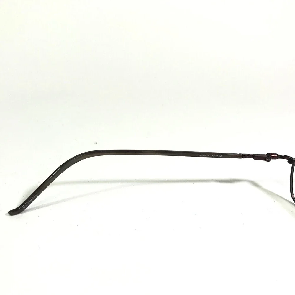 Guess Eyeglasses Frames GU1115 BU Red Burgundy Rectangular Full Rim 49-18-138